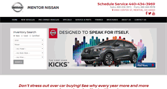 Desktop Screenshot of mentornissan.com