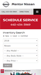 Mobile Screenshot of mentornissan.com